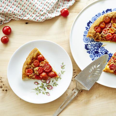 Tarte tatin aux tomates cerises