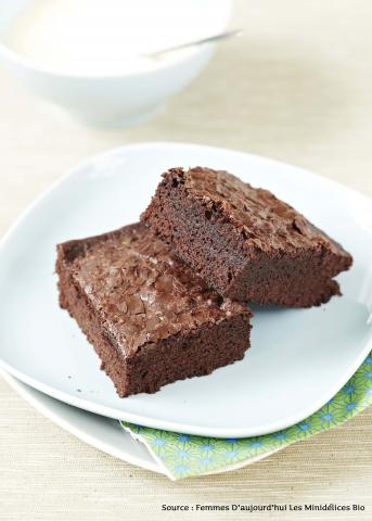 Brownie au chocolat et au beurre salé