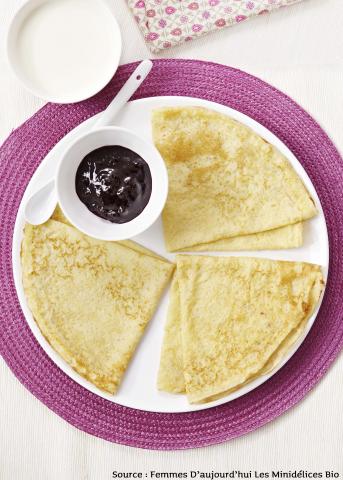 Crêpes vanillées à la farine d'épeautre