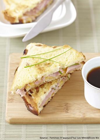 Croque-monsieur au cramique