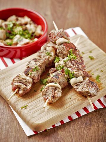 Brochettes de boeuf au cumin