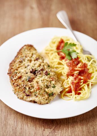 Steaks panés aux noisettes