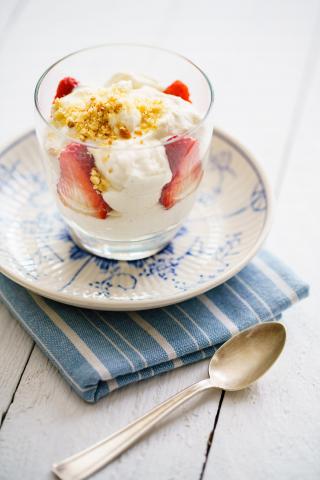 Tiramisu aux fraises et à la maquée