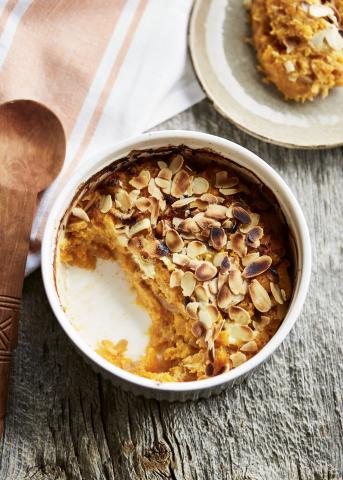 Gratin de butternut aux amandes et Petit Miaulx