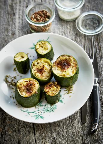 Courgettes gratinées au Malmedy