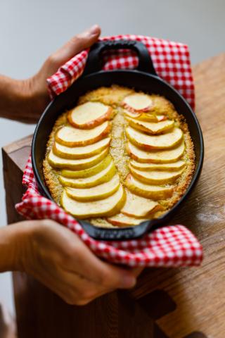 Tarte sans pâte aux pommes