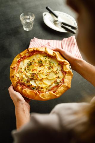 Tarte rustique aux pommes de terre