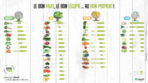 Calendrier des fruits et légumes de chez nous