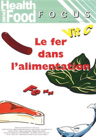 Le fer dans l'alimentation