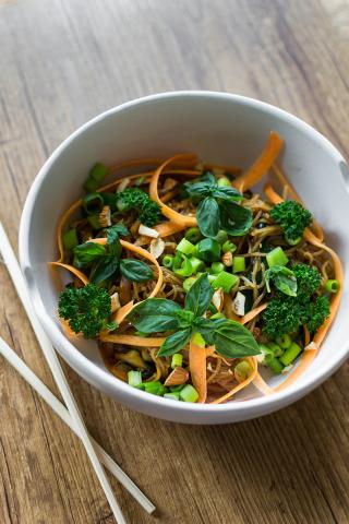 Wok de bœuf aux légumes de saison