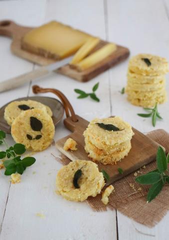 Sablés au fromage à pâte cuite