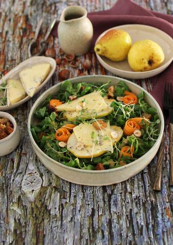 Salade de mâche au Bleu des Grottes