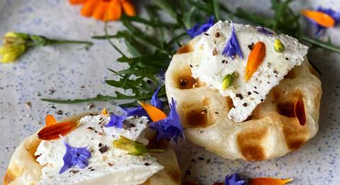 Gaufrettes au fromage frais