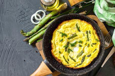 Frittata aux asperges vertes