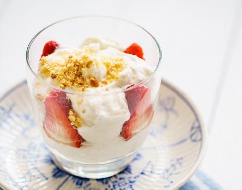 Tiramisu aux fraises et à la maquée