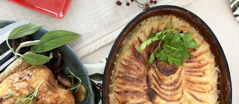 Gratin dauphinois au fromage