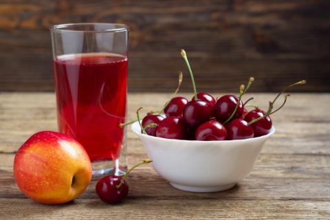 Jus de pommes-cerises, pommes-poires, pommes-fraises