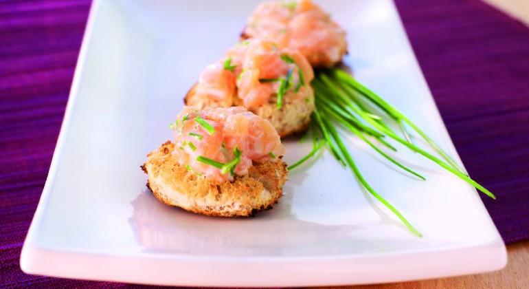 Toasts de pain d'abbaye aux rillettes