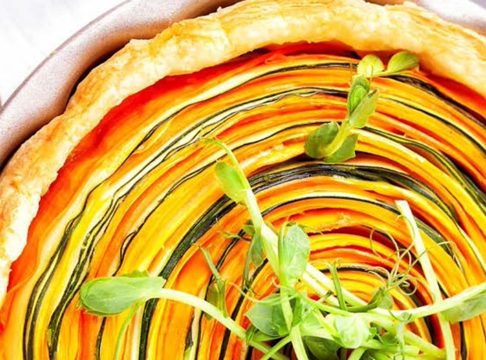 Quiche au butternut et au miel