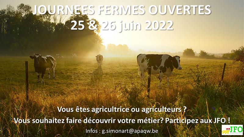 Journées Fermes Ouvertes 2022 - Appel à candidature